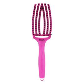 Щітка Olivia Garden FINGERBRUSH Boar&Nylon ThinkPink 2023 Neon Purple, фото 