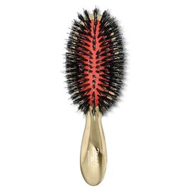 Щітка Janeke Superbrush The Original Italian Desing золото (щетина кабан/нейлон) маленька, фото 