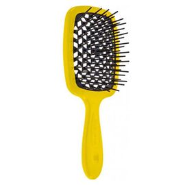 Гребінець Janeke Superbrush The Original Italian Patent жовтий з чорним, фото 