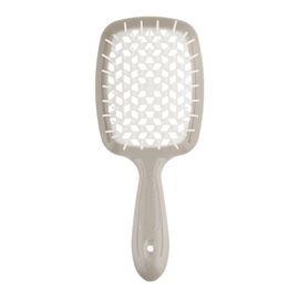 Гребінець Janeke Superbrush Original Italian Patent Small сірий з білим, фото 