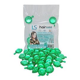 Тайські капсули для волосся з зеленим чаєм та м'ятою Lesasha Hair Serum Vitamin Green Tea & Mint 20 шт, фото 