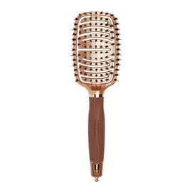 Щітка Olivia Garden EXPERT CARE FLEX Boar&Nylon Bristles Gold&Brown, фото 