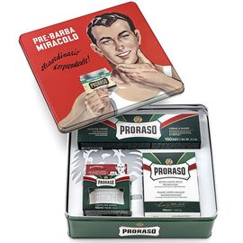 Набір для гоління  Proraso Vintage Selection Gino Shaving Kit, cr/100 ml + sh/cr/150 ml + ash/cr/100 ml, фото 