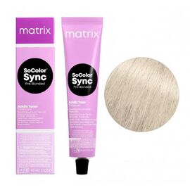 Безаміаковий тонер для волосся на кислотній основі Matrix Color Sync Pre-Bonded Acidic Toner 8AG, Світлий блондин попелясто- золотистий,, 90 мл, Вид: Тонер, Номер краски: 8AG, фото 