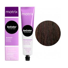 Стійка крем-фарба для волосся Matrix Socolor Beauty (Pre-Bonded Permanent) Extra Coverage 505M, Світлий Шатен Мокка,  90 мл, Номер краски: 505M, фото 