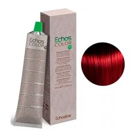 Крем-фарба для волосся Echosline Echos Color Colouring Cream,6.666 Екстранасичений червоний темний блонд , 100 мл, Номер краски: 6.666, фото 