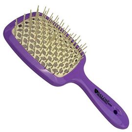 Щітка масажна силіконова Salon Professional бузково-біла, фото 