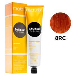 Стійка фарба для волосся Matrix SoColor Pre-Bonded 8RC, Світлий Блондин Червоний Мідний, 90 мл, Номер краски: 8RC, фото 