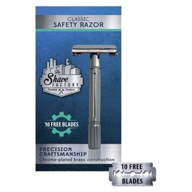 Cтанок для гоління Т-подібний в футлярі The Shave Factory Shave Safety Razor, фото 