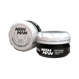Крем-помада для укладання волосся Nishman Hair Styling Fibre Cream Pomade F1, 100 мл, фото 
