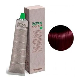 Крем-фарба для волосся Echosline Echos Color Colouring Cream,  5.55 Світло-каштановий махагоновий, 100 мл, Номер краски: 5.55, фото 