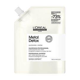 Шампунь проти ламкості та небажаної зміни кольору L'Oreal Professionnel Serie Expert Metal Detox Anti-metal Cleansing Cream Shampoo,рефіл формат 500мл, фото 