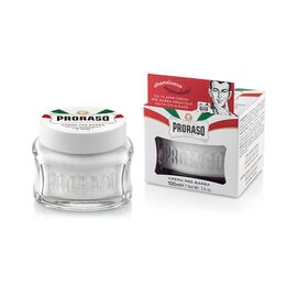 Крем перед голінням делікатний Зелений чай та Овес Proraso Pre-shave Cream Sensitive skin Green tea & Oatmeal, 100 ml, фото 