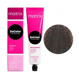 Стійка фарба для волосся Matrix SoColor Pre-Bonded 4Nj, Шатен Натуральний Нефритовий,  90 мл, Номер краски: 4Nj, фото 