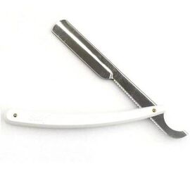 Бритва небезпечна під половинку леза Nishman EASY USE Push Razor біла, фото 