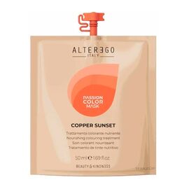 Тонуючий кондиціонер Мідний захід сонця Alter Ego Passion Color Mask Copper Sunset, 50мл, Об'єм: 50 мл, фото 