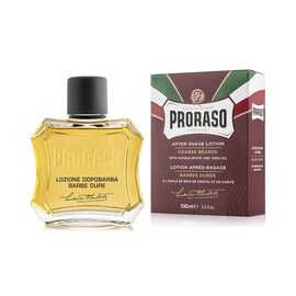 Лосьйон після гоління Сандал і олія Ши для грубої щетини Proraso After shave Lotion Coarse Beards Sandalwood & Shea butter, 100 ml, Об'єм: 100 мл, фото 