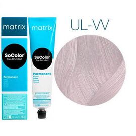 Освітлююча фарба для волосся Matrix SoColor Pre-Bonded Extra Blonde UL-VV,Ультра Блонд Інтенсивний Фіолетовий, 90 мл, Номер краски: UL-VV, фото 