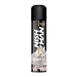 Спрей для волосся фарбуючий Nishman Hair Coloring Spray WHITE білий, 150 мл, фото 