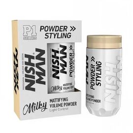 Пудра для створення об'єму волосся матова Nishman Styling Powder P1 Milky, 20 г, фото 
