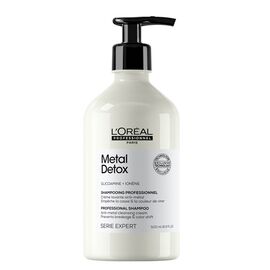 Шампунь проти ламкості та небажаної зміни кольоруL'Oreal Professionnel Serie Expert Metal Detox Anti-metal Cleansing Cream Shampoo,500м, фото 