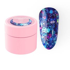 Блискітки для нігтів Luna Unicorn Gel № 2 5ml, Колекція гелів: Unicorn Gel, Номер: 2, фото 