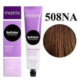 Стійка крем-фарба для волосся Matrix Socolor Beauty (Pre-Bonded Permanent) Extra Coverage 508NA, Натурально-попелястий Блондин, 90 мл, Номер краски: 508NA, фото 
