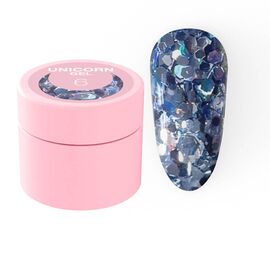 Блискітки для нігтів Luna Unicorn Gel № 6 5ml, Колекція гелів: Unicorn Gel, Номер: 6, фото 