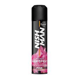 Спрей для волосся фарбуючий Nishman Hair Coloring Spray PINK рожевий, 150 мл, фото 