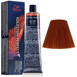 Фарба для волосся Wella Professionals Koleston Perfect ME+ Vibrant Reds 6/34, Темний блондин золотисто мідний, 60 мл, Номер краски: 6/34, фото 
