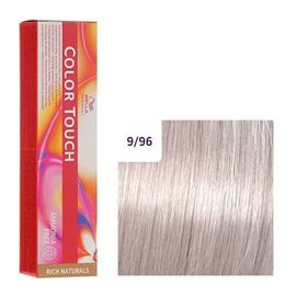 Безаміачна фарба для волосся Wella Professionals Color Touch Rich Naturals 9/96, Дуже Світлий Блондин сандре-фіолетовий, 60мл., Номер краски: 9/96, фото 