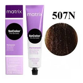Стійка крем-фарба для волосся Matrix Socolor Beauty (Pre-Bonded Permanent) Extra Coverage 507N, Натуральний  Блондин 90 мл, Номер краски: 507N, фото 