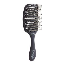 Щітка Olivia Garden ESSENTIAL CARE FLEX Thick Hair Bristles Matt Black, фото 