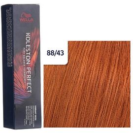 Фарба для волосся Wella Koleston Perfect ME+ Vibrant Reds 88/43, Насичений світлий блонд мідно-золотий, 60 мл, Номер краски: 88/43, фото 