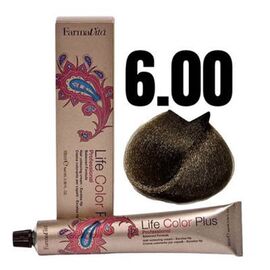 Стійка крем-фарба FarmaVita Life Color Plus 6.00, Насичений темний блондин, 100 мл, Номер краски: 6.00, фото 