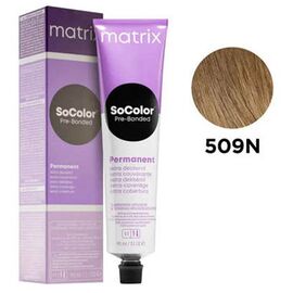 Стійка крем-фарба для волосся Matrix Socolor Beauty (Pre-Bonded Permanent) Extra Coverage 509N, Дуже Світлий Блондин Нейтральний, 90 мл, Номер краски: 509N, фото 