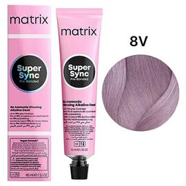 Крем-фарба без аміаку Matrix SoColor Sync Pre-Bonded 8V, Світлий Блонд Фіолетовий, 90мл, Вид: Фарба, Номер краски: 8V, фото 
