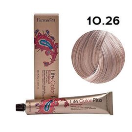 Стійка крем-фарба Farmavita Life Color Plus 10.26, Платиновий блондин червоний ірис, 100 мл, Номер краски: 10.26, фото 