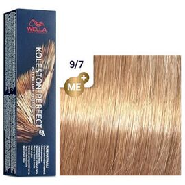 Фарба для волосся Wella Professionals Koleston Perfect ME+ Pure Naturals 9/7, Дуже світлий блондин коричневий, 60 мл, Номер краски: 9/7, фото 