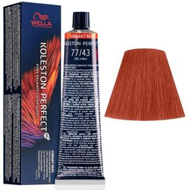 Фарба для волосся Wella Koleston Perfect ME+ Vibrant Reds 77/43, Блонд насичений мідний золотистий, 60 мл, Номер краски: 77/43, фото 