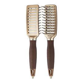 Щітка Olivia Garden EXPERT STYLE VENT Nylon Bristles Gold&Brown, фото 