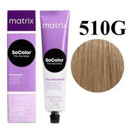 Стійка крем-фарба для волосся Matrix Socolor Beauty (Pre-Bonded Permanent) Extra Coverage 510G, Дуже дуже Світлий Блонд Золотистий, 90 мл, Номер краски: 510G, фото 