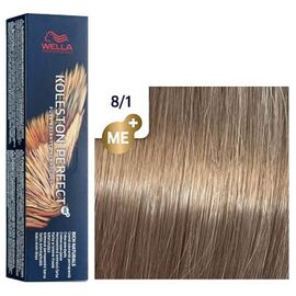 Фарба для волосся Wella Professionals Koleston Perfect ME+ Pure Naturals 8/1, Світлий блонд попелястий , 60 мл, Номер краски: 8/1, фото 
