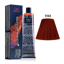 Фарба для волосся Wella Professionals Koleston Perfect ME+ Vibrant Reds 7/43, Блондин мідно-золотистий, 60 мл, Номер краски: 7/43, фото 