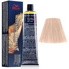 Фарба для волосся Wella Professionals Koleston Perfect ME+ Pure Naturals 10/96, Яскравий блонд сандре фіолетовий, 60 мл, Номер краски: 10/96, фото 