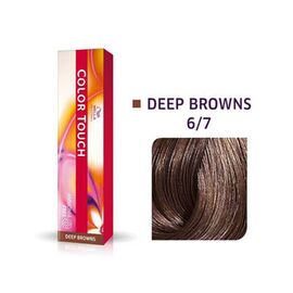 Безаміачна фарба для волосся Wella Professionals Color Touch Deep Browns 6/7,Темний блондин  коричневий, 60 мл, Номер краски: 6/7, фото 