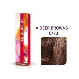 Безаміачна фарба для волосся Wella Professionals Color Touch Deep Browns 6/73,Темний блондин коричнево-золотистий, 60 мл, Номер краски: 6/73, фото 