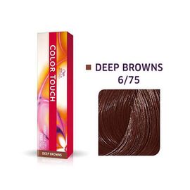 Безаміачна фарба для волосся Wella Professionals Color Touch Deep Browns 6/75,Темний блондин  коричневий махагоновий, 60 мл, Номер краски: 6/75, фото 