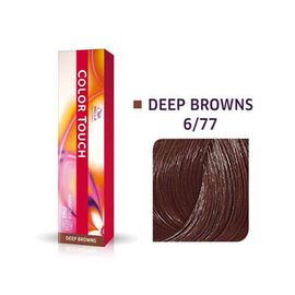 Безаміачна фарба для волосся Wella Professionals Color Touch Deep Browns 6/77,Темний блондин  інтенсивно коричневий, 60 мл, Номер краски: 6/77, фото 