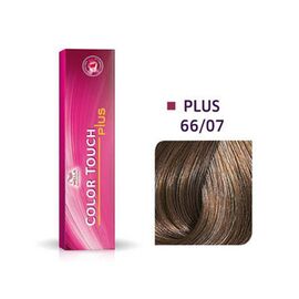 Інтенсивна тонуюча крем-фарба для волосся Wella Professionals Color Touch Plus 66/07,Темний блондин  натурально-коричневий, 60 мл, Номер краски: 66/07, фото 